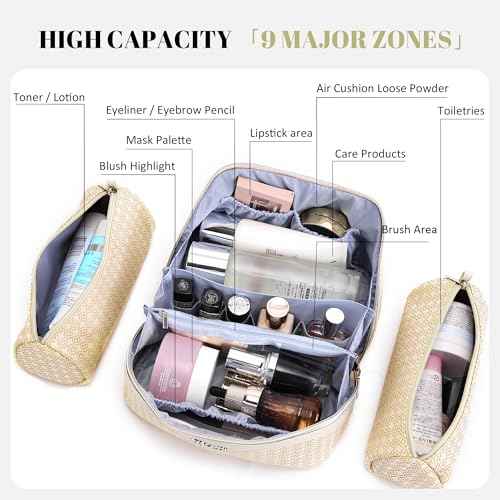 Travel Makeup Bag for Women (3 Count)