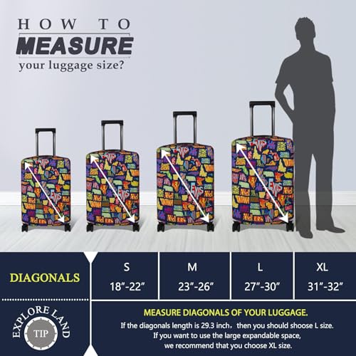 Travel Luggage Cover Suitcase Protector Fits 18