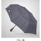 Folding Umbrella Real Wood Handle Pimlico Navy Bronze