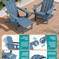 HDPE Folding Adjustable Adirondack Chair with Footrest