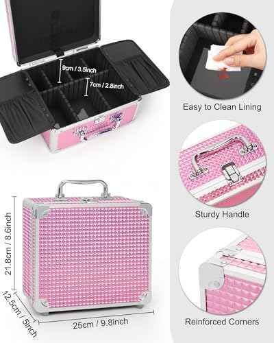 Makeup Bag with LED Mirror
