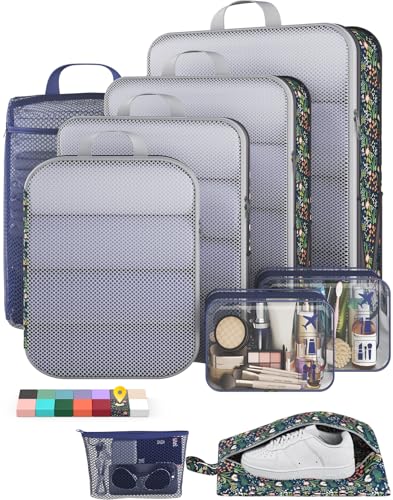 9 11 Set Compression Packing Cubes for Travel Essentials (9 Count)