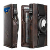 Men Airtag Leather Wallet Metal Case Money Clip