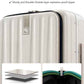 20 Inch Carry On Luggage with Wheels PC Hard Shell Suitcase Top Opening Aluminum Frame Travel Luggage Suitcases for Woman Men Gifts