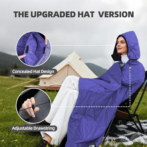 Large Waterproof Outdoor Blanket Thick Fleece 80" x 58"