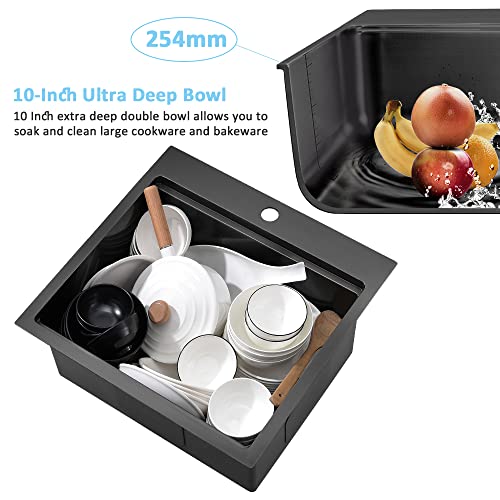 Drop In Bar Sink Black