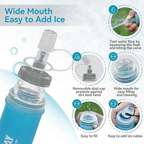 Soft Hydration Flask with Wide Mouth (2 Count)