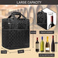 Insulated Wine Cooler Bag Leakproof 6 Bottle Tote Carrier