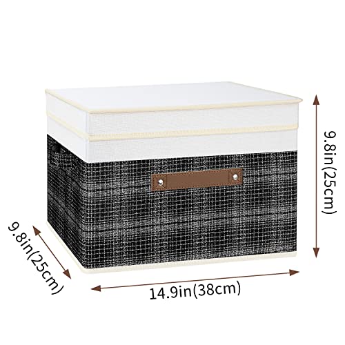 Collapsible Storage Bins with Lids (5 Count)