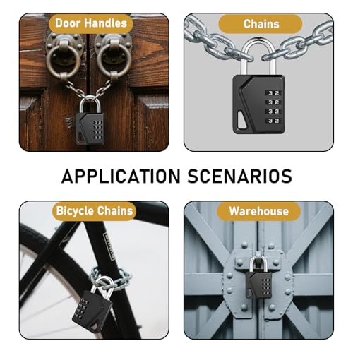 4 Dial Combo Padlock 4 (4 Count)