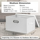 Medium 15" 21 Quart Collapsible Stackable Storage Bins with Lids