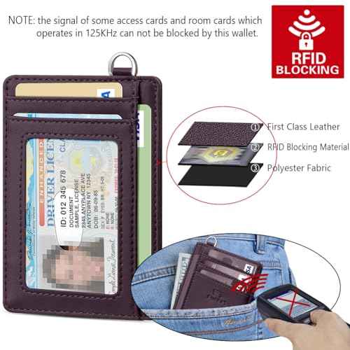 Slim Minimalist Wallet RFID Credit Card Holder for Men