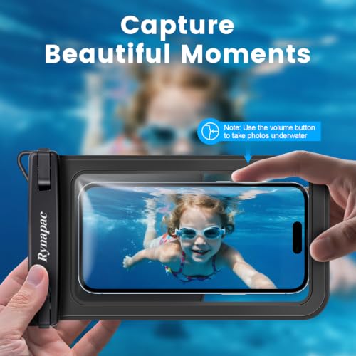 IPX8 Double Space Waterproof Phone Pouch up to 8.5" (2 Count)