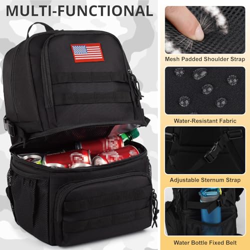 Tactical Double Deck Cooler Backpack for Men (18 Count)