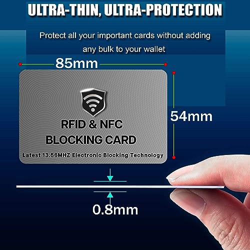 2 Pack RFID Blocking Card for Credit Debit ID Card (2 Count)