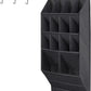 Over the Door Shoe Organizer, 14 Pockets Hanging Shoe Storage Rack with Large Deep Pockets, Oxford 600D Fabric Grey Shoe Storage Rack with 6 hook for Shoes, Slipper,Home Accessories etc