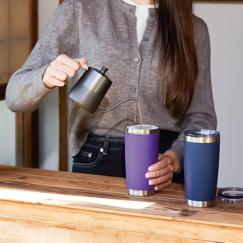 20oz Tumbler 12 Pack Double Wall Vacuum Insulated Travel Mug Bulk (12 Count)