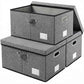 Storage Bins with Lids [3 (3 Count)
