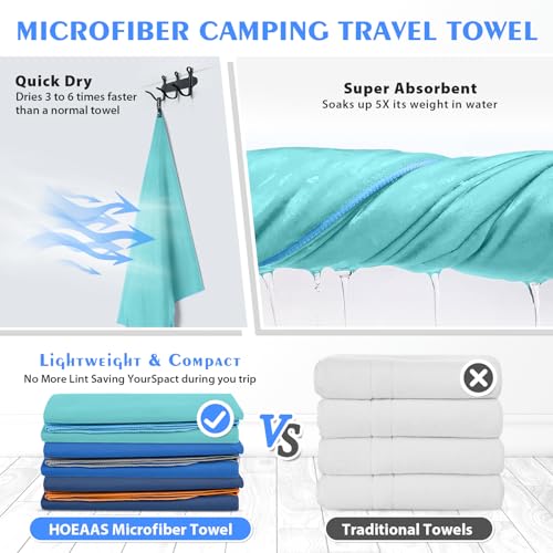 2 Pack Microfiber Travel Towel (2 Count)