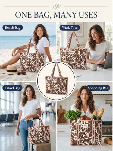 100% Cotton Quilted Tote Bag For Women