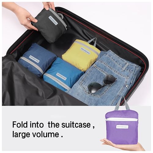 35L Foldable Waterproof Backpack For Outdoor Sports With Inside Wet Clothes Compartment Packable For Multiple Uses Ultra Lightweight Ideal For Hiking Men And Women Travel