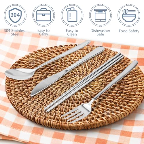 5 Pcs Travel Utensils Set (5 Count)