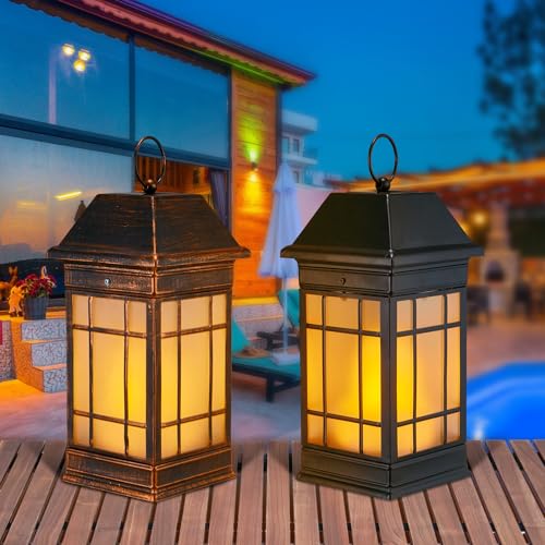 15.5" Solar Lantern Outdoor Waterproof