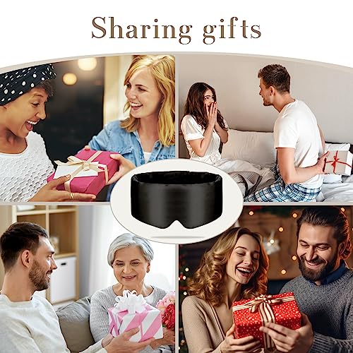 100% Mulberry Silk Sleep Mask Eye Mask for Women Man with Adjustable Band