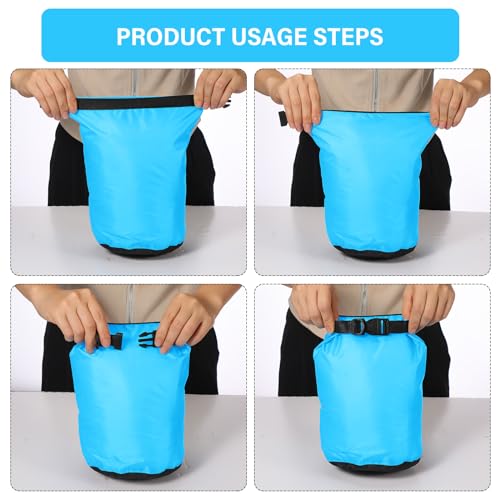 6 Pcs Waterproof Dry Bag Set for Kayaking & Camping (6 Count)