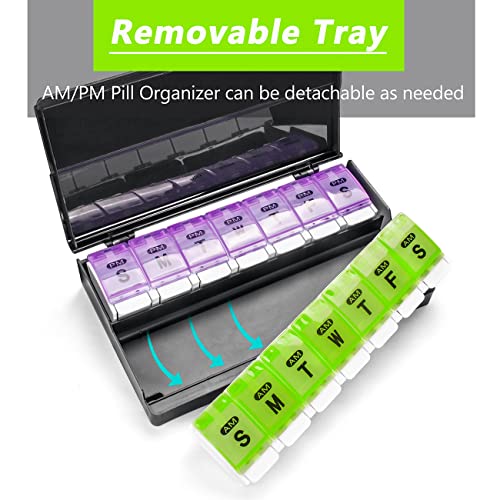 Extra Large Weekly Pill Organizer 2 Times a Day