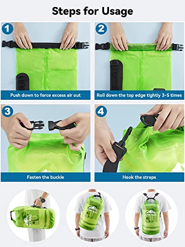 Dry Bag Waterproof Backpack with Phone Case