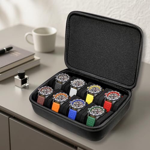 8 Slots Hard Watch Travel Case