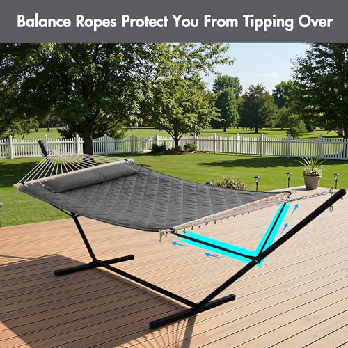 Heavy Duty Hammock with 12 Feet Stand Included