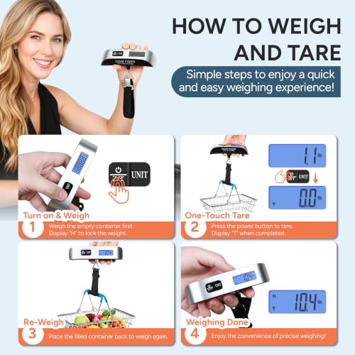 Luggage Scale Digital Suitcase Weight Scale for Travel