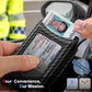 Men Slim Magnetic Leather Wallet Metal Case Money Clip 9 Cards