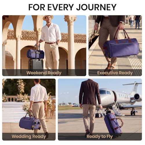 Carry On Rolling Garment Bag with Wheels