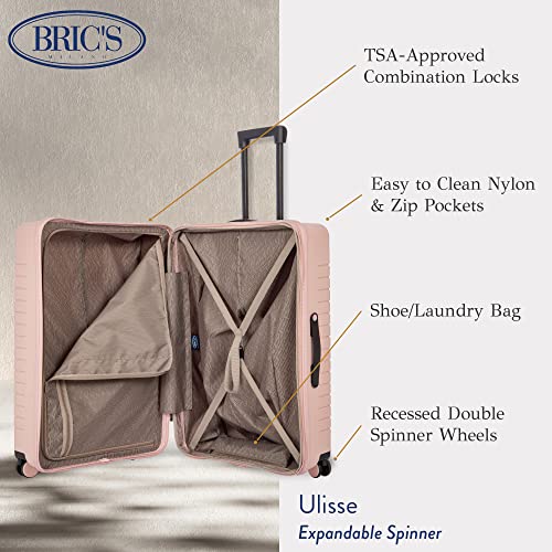 B Y Ulisse Checked Luggage with Spinner Wheels
