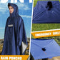 Hooded Rain Poncho for Adult Waterproof Lightweight Raincoat