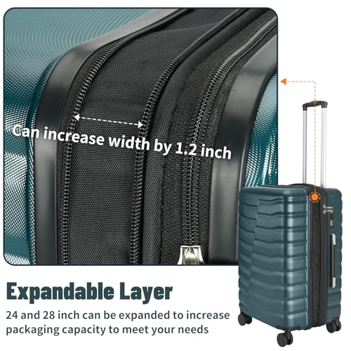 3 Piece Hardshell Travel Luggage Set (3 Count)