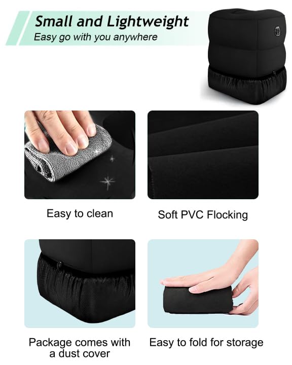 Inflatable Travel Foot Rest Pillow