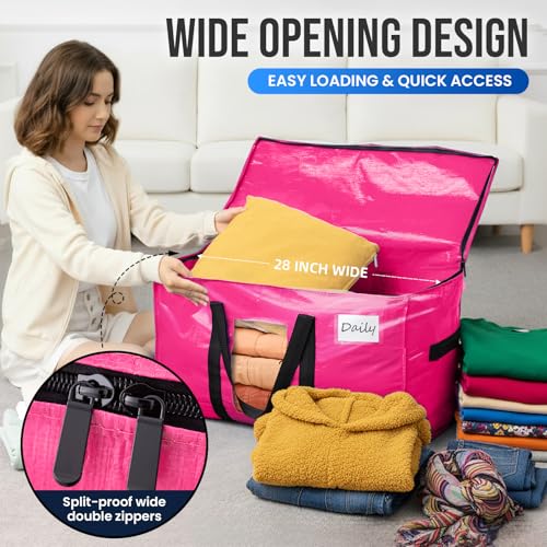 8 Pack Pink Extra Large Moving Bags (8 Count)