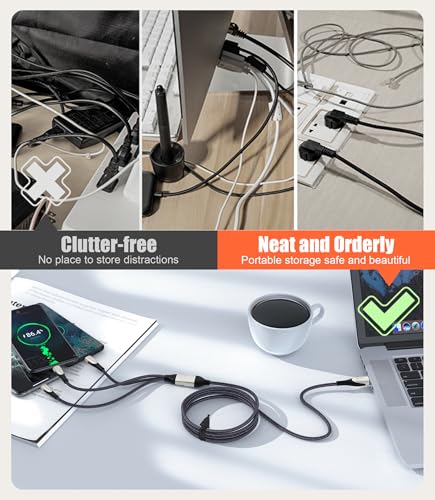 Silicone Cable Ties Cord Organizer (12 Count)