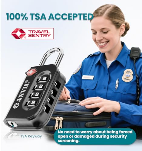 TSA Approved Luggage Lock (4 Count)