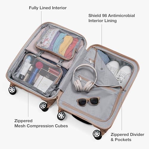 Pagosa Hardshell Expandable Luggage with Spinner Wheels
