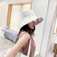 Women Floral Reversible Wide Brim Sun Hats Summer UV Protection Hiking Fishing Hat Wired Edge Beach Garden Lawn Work Cap Chin Strap