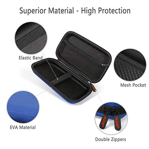 Blue Hard EVA Case for WD Seagate Hard Drive
