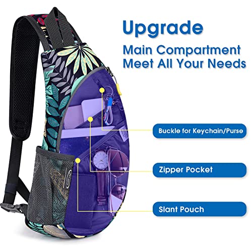 Sling Bags Men and Women Shoulder Backpack Small Cross Body Chest Sling Backpack