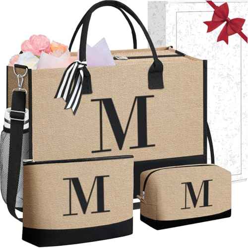 Initial Tote Bag
