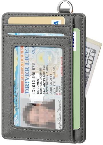 Slim Minimalist Wallet RFID Credit Card Holder for Men