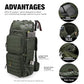 75L Molle Hiking Internal Frame Backpacks with Rain Cover for Camping